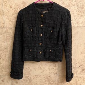 Lucky Brand Stitched Black Jacket- Size Small
